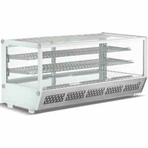 Display, kjøledisk, vitrine 268L  Modell: Adexa CW250,  hvit
