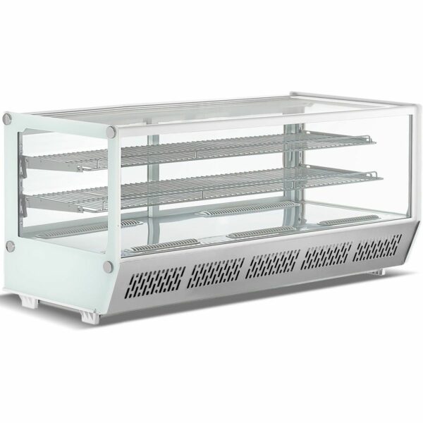 Display, kjøledisk, vitrine 268L  Modell: Adexa CW250,  hvit