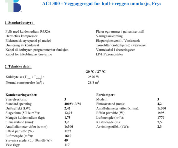 Fryseaggregat  28m3 - Bilde 2